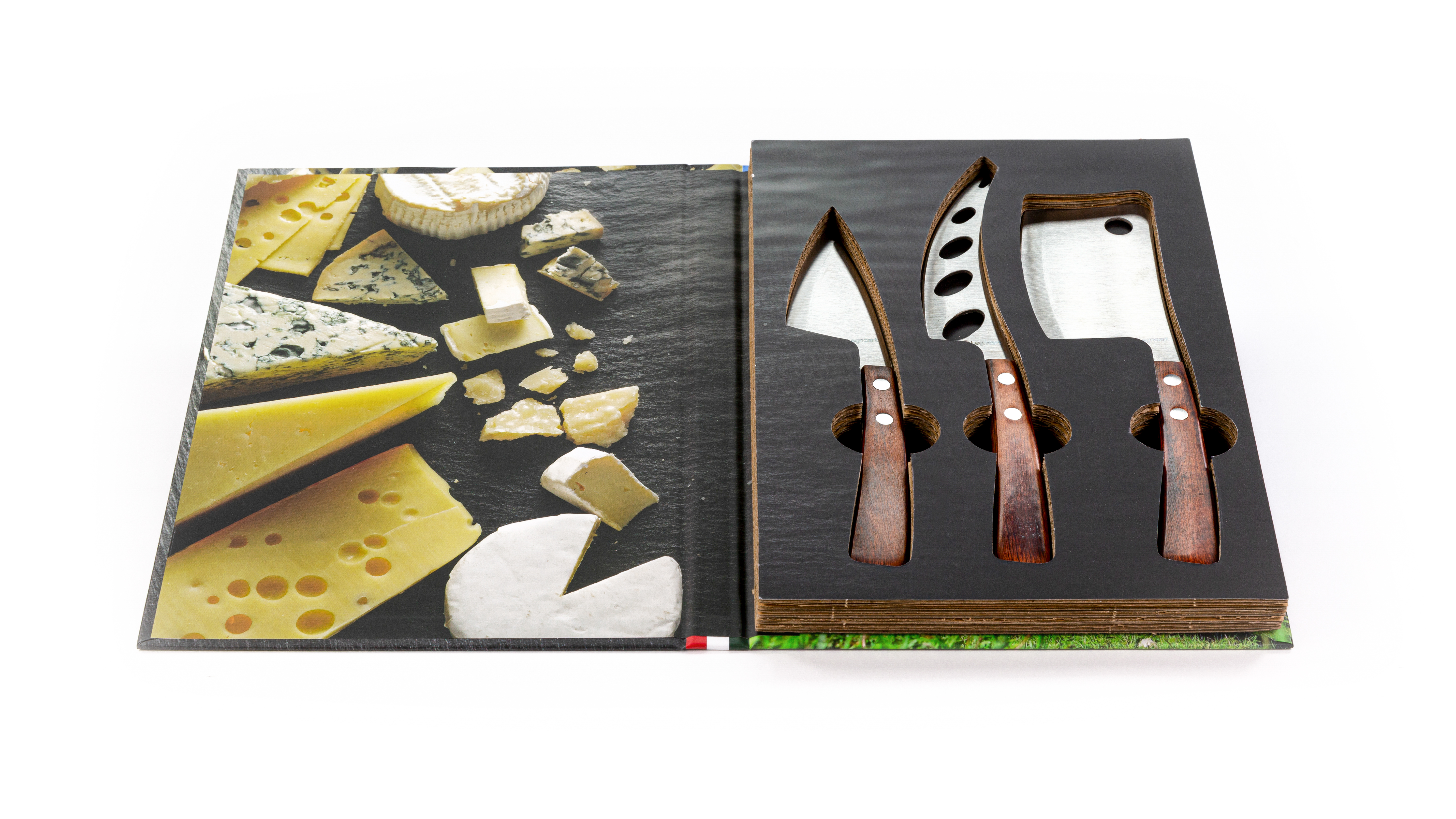 Legnoart LATTEVIVO CK10A Ostesæt m. 3 dele Mørkt træ